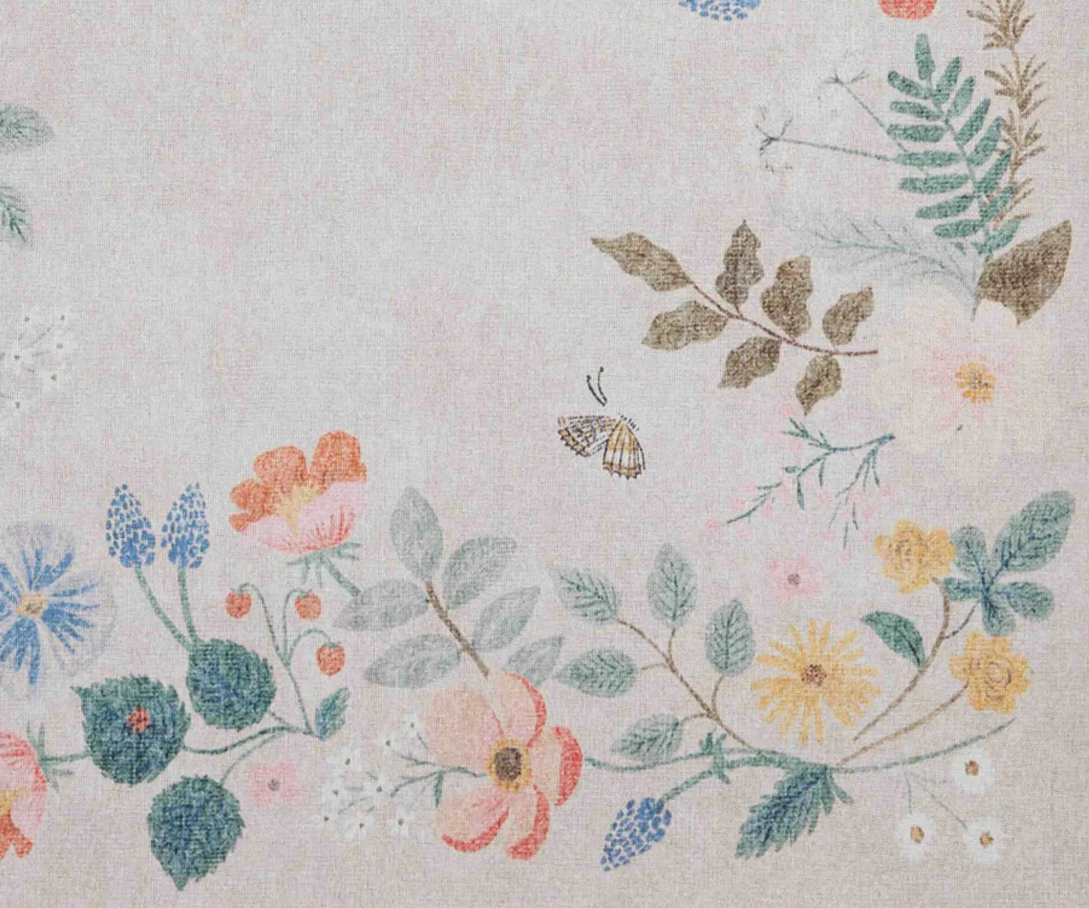 Atelier Strawberry Fields Border Non-Slip Rug
