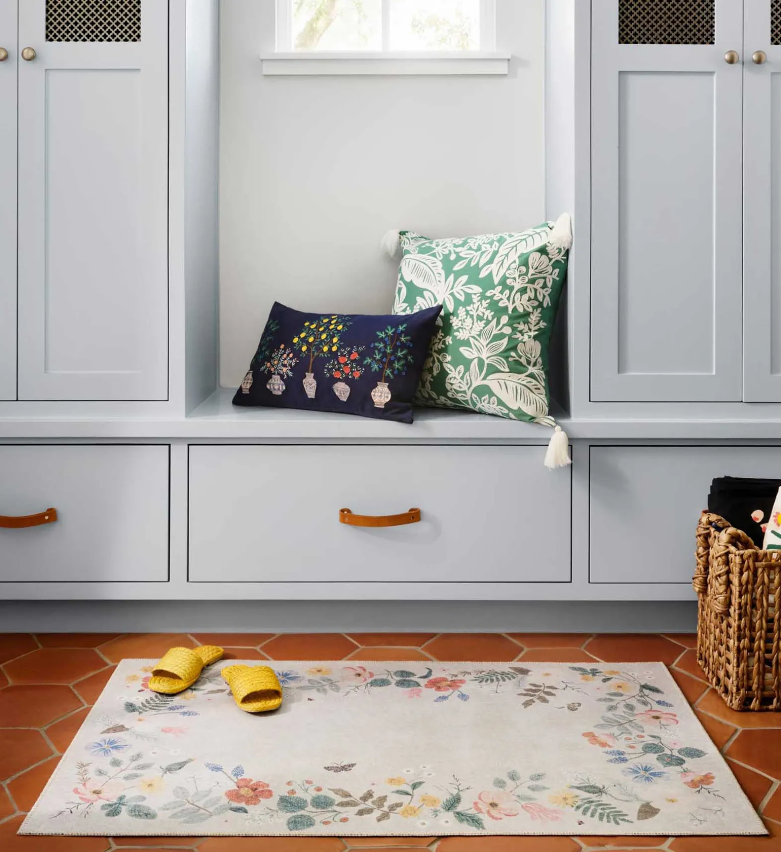 Atelier Strawberry Fields Border Non-Slip Rug