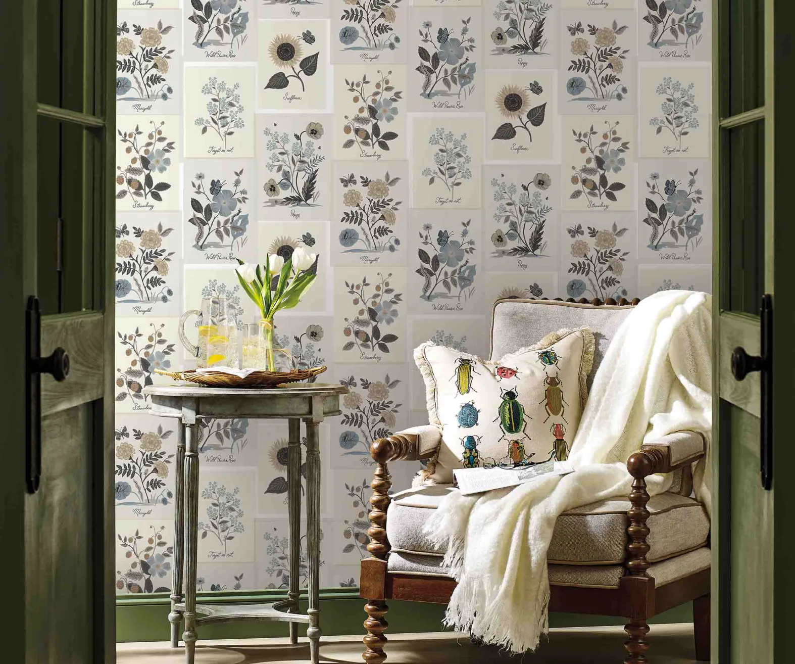 Botanical Prints Wallpaper