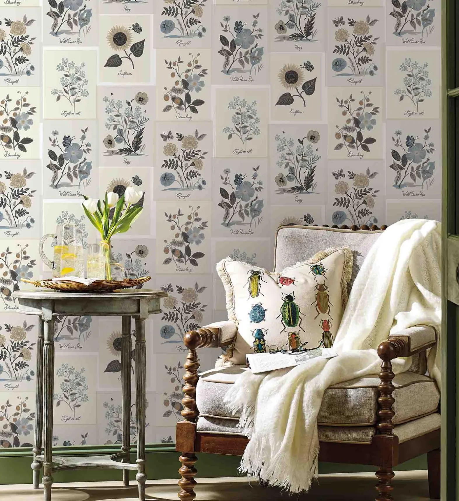 Botanical Prints Wallpaper