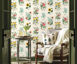 Botanical Prints Wallpaper Sample