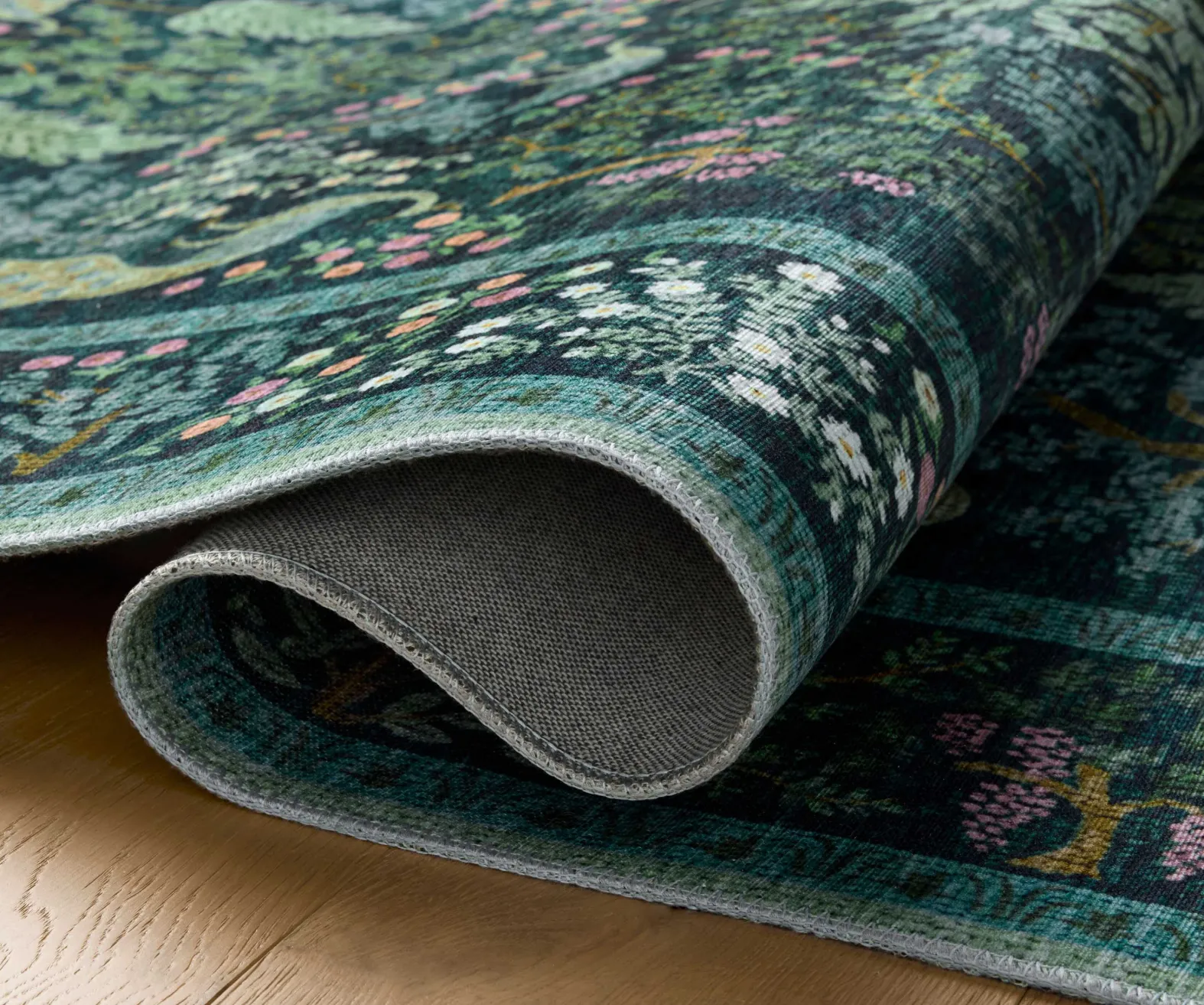 Canopy Peacock Forest Printed Rug