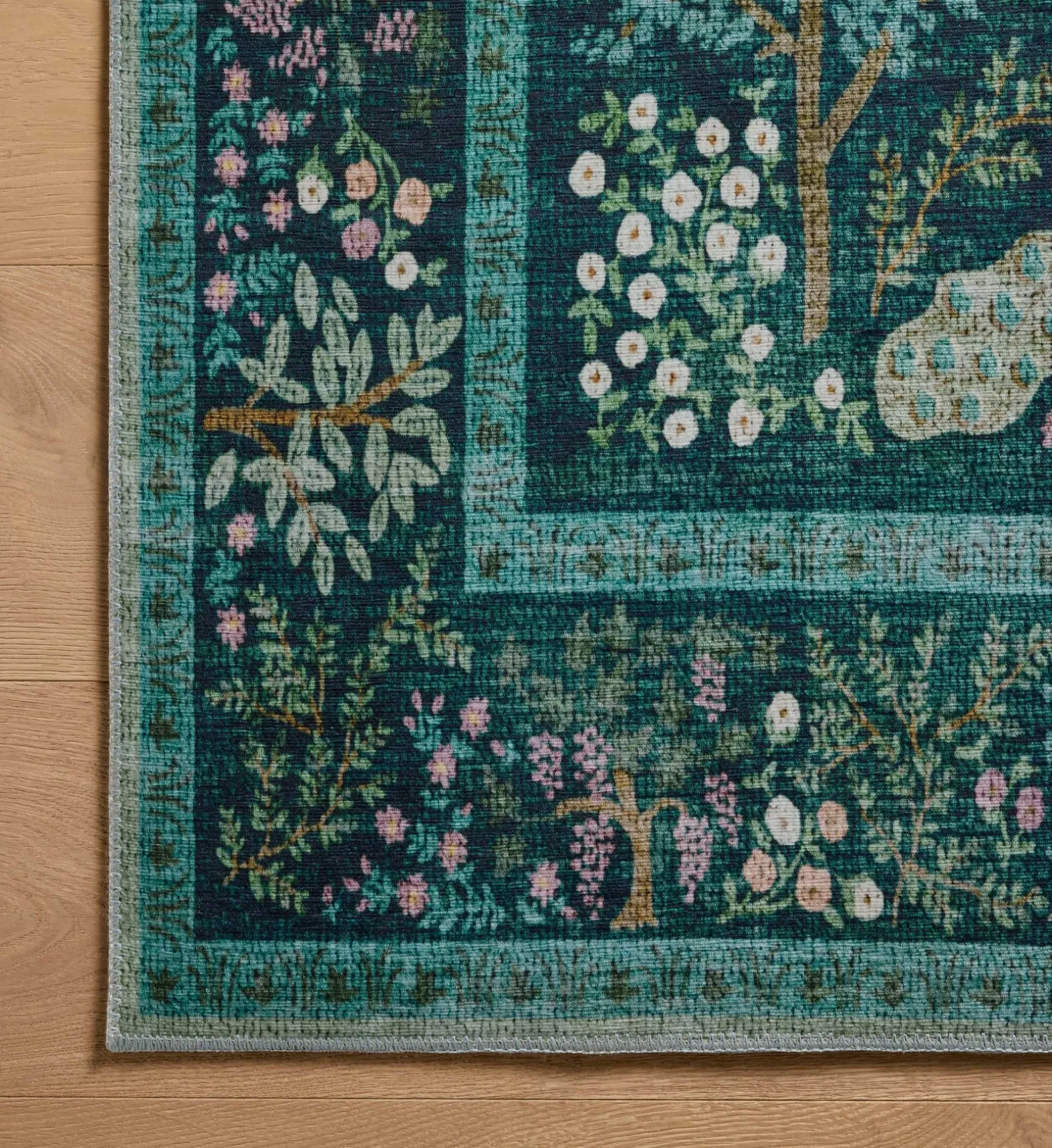 Canopy Peacock Forest Printed Rug