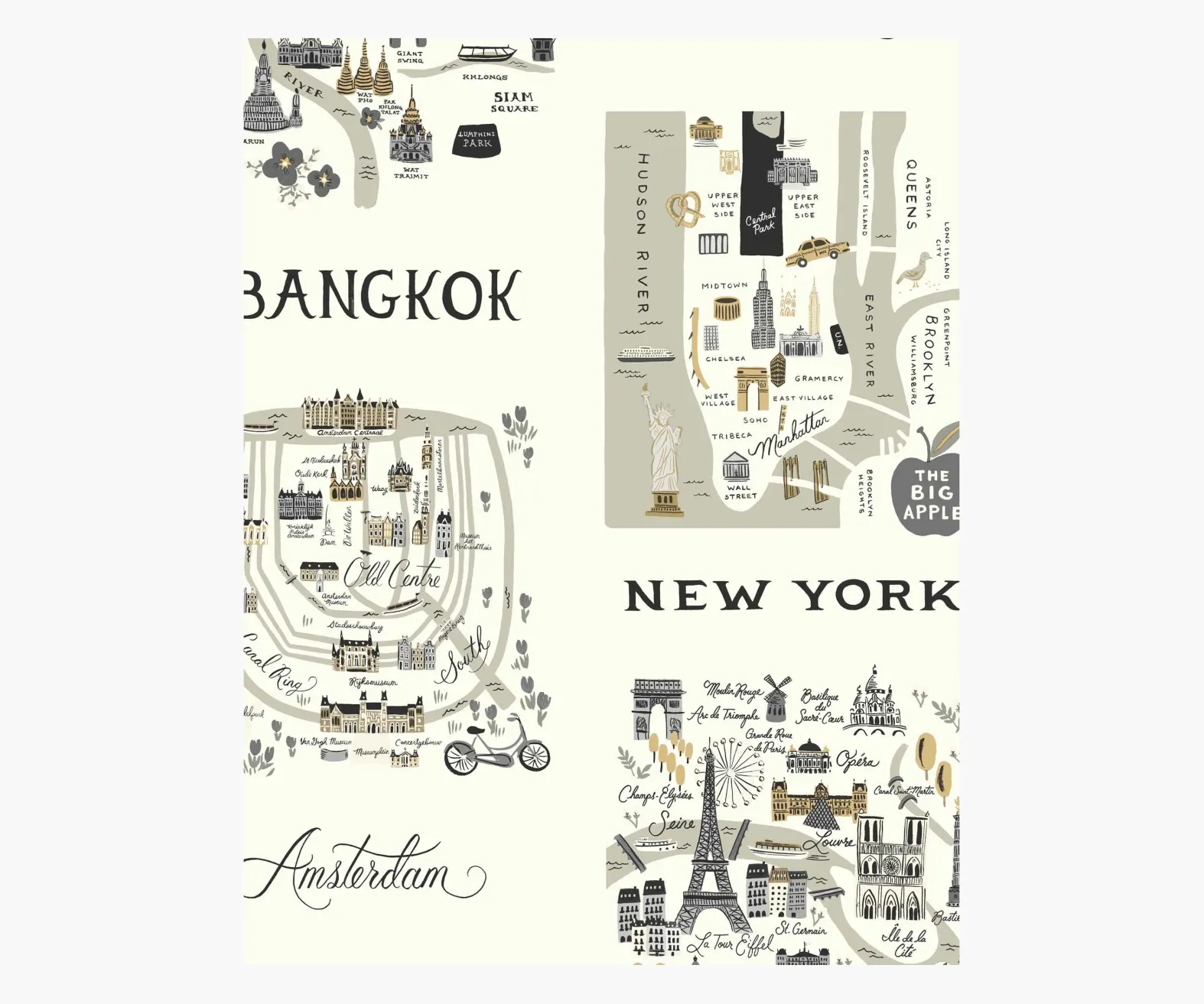 City Maps Wallpaper Sample