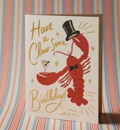 Claw-some Birthday Card