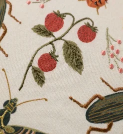 Curio Garden Embroidered Pillow