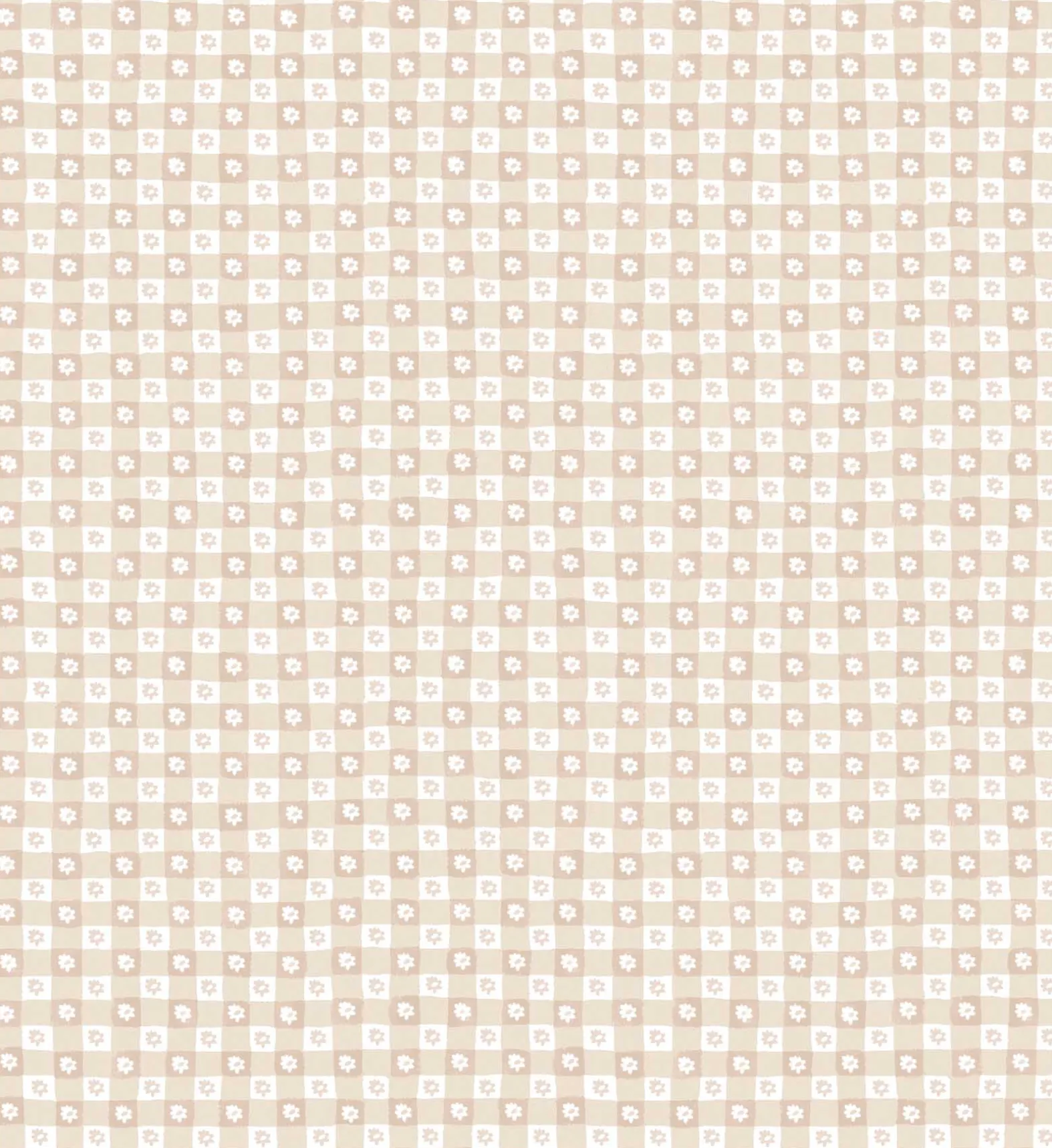 Daisy Gingham Peel & Stick Wallpaper Sample
