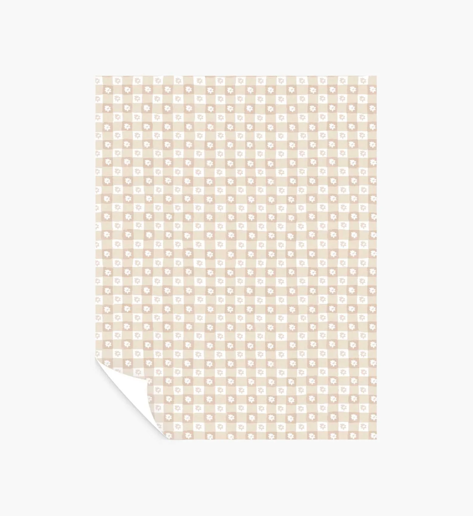 Daisy Gingham Peel & Stick Wallpaper Sample