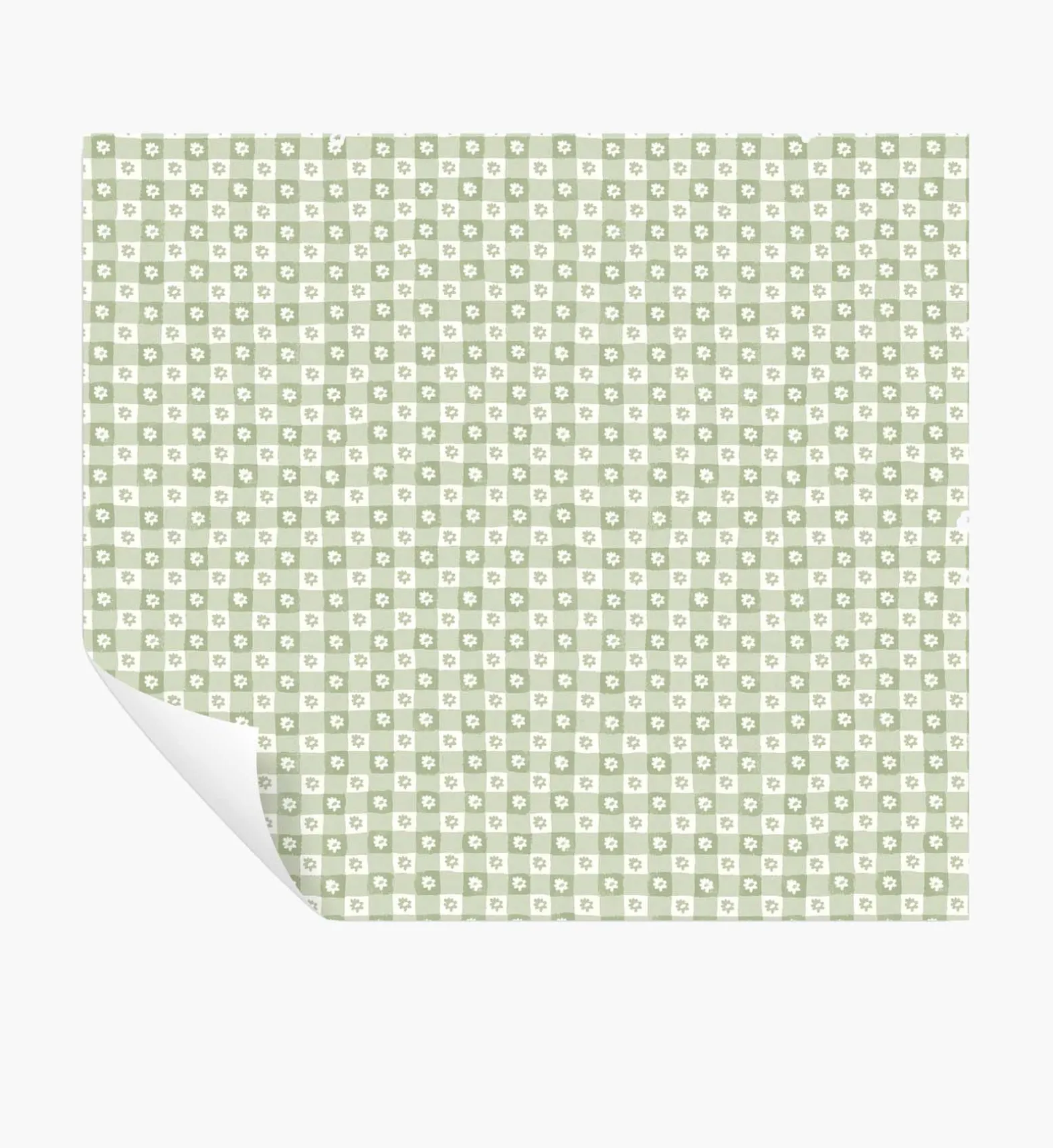 Daisy Gingham Peel & Stick Wallpaper