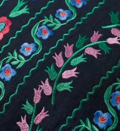 Delphine Embroidered Pillow