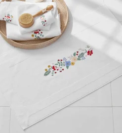 Embroidered Bath Mat