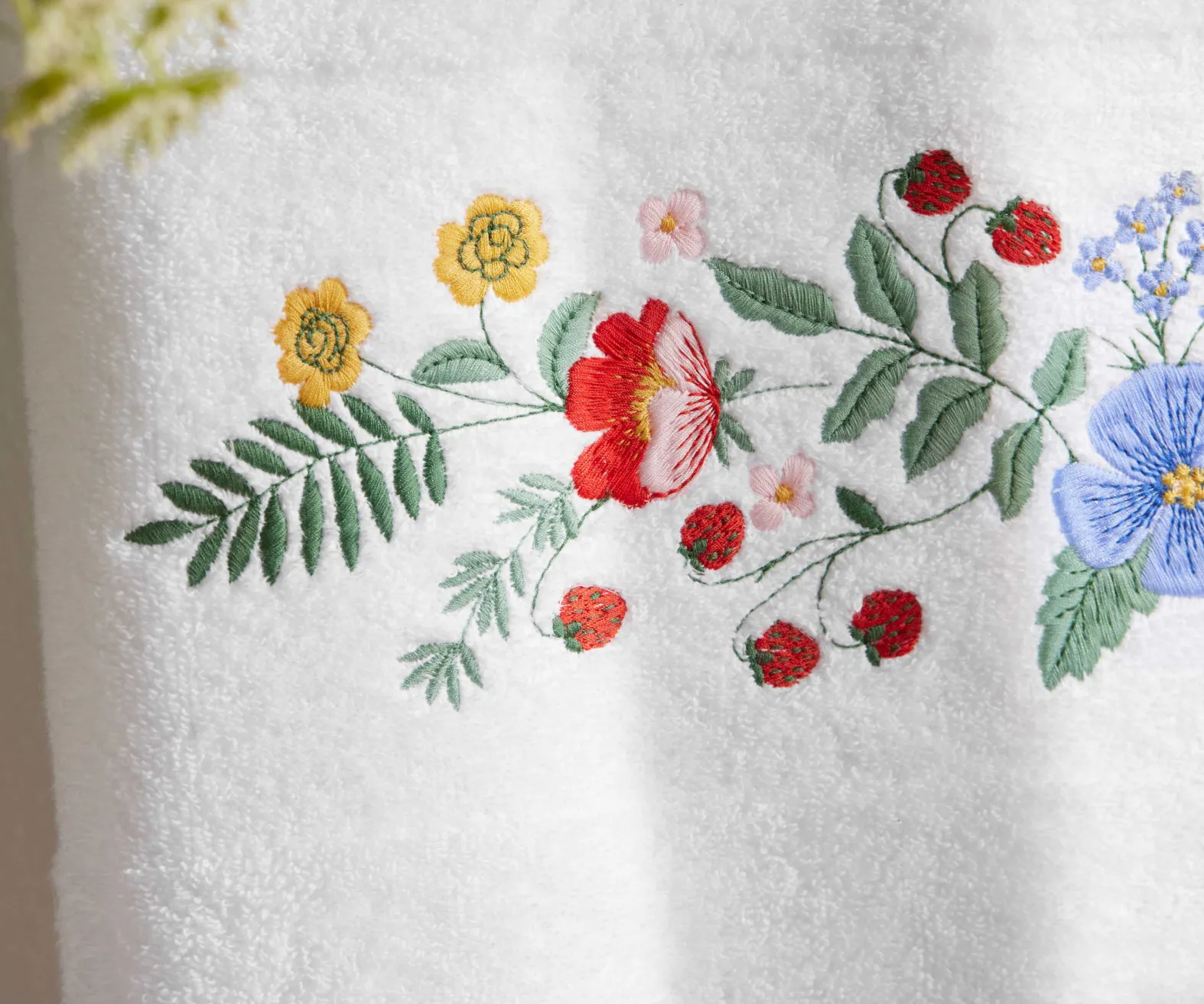 Embroidered Bath Towel
