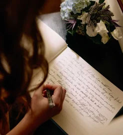 Embroidered Guest Book