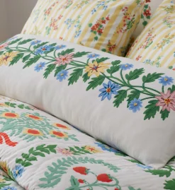 Embroidered Lumbar Pillow Cover