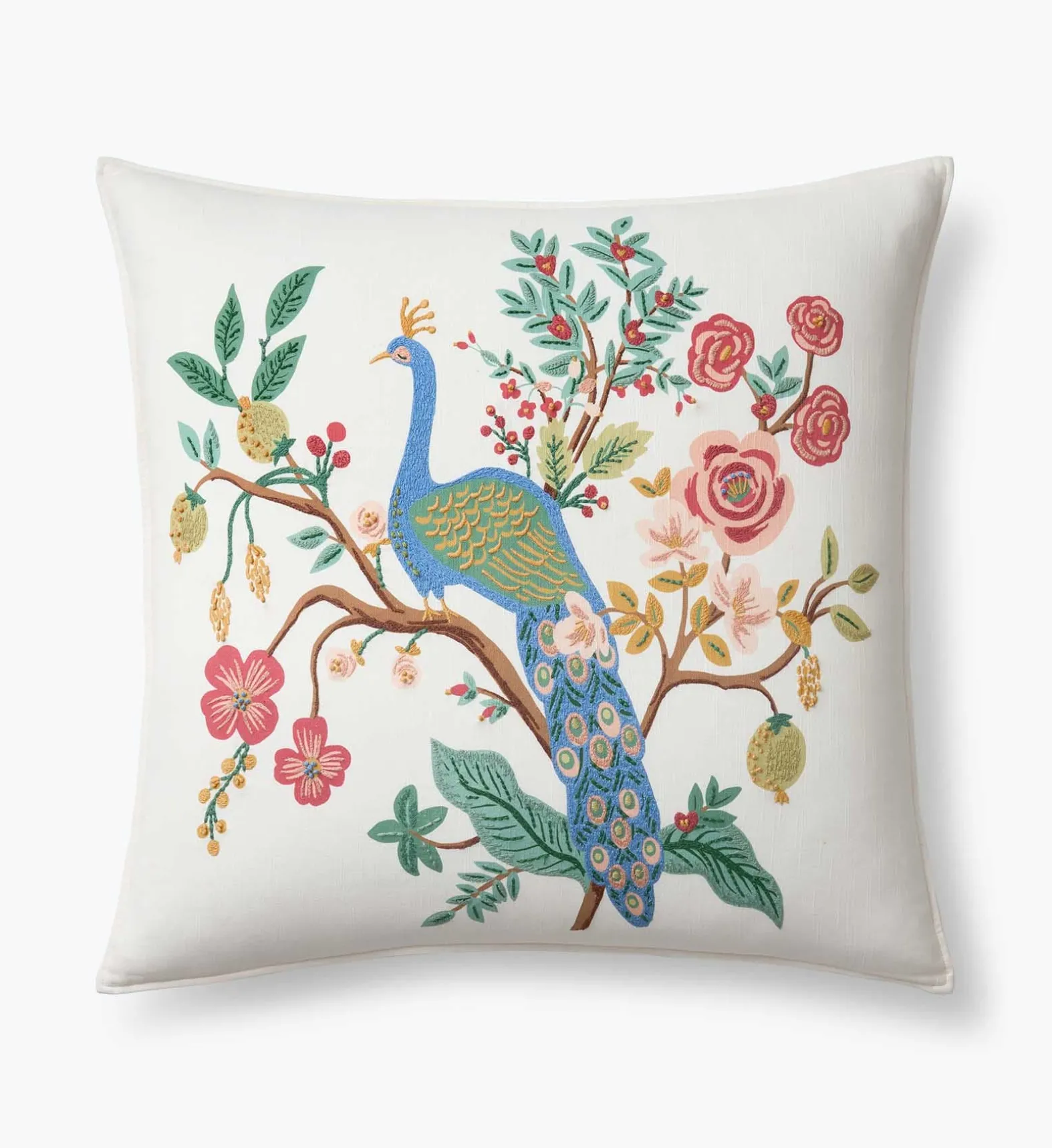 Embroidered Pillow Cover