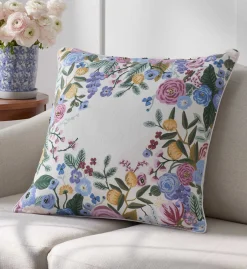 Embroidered Pillow Cover