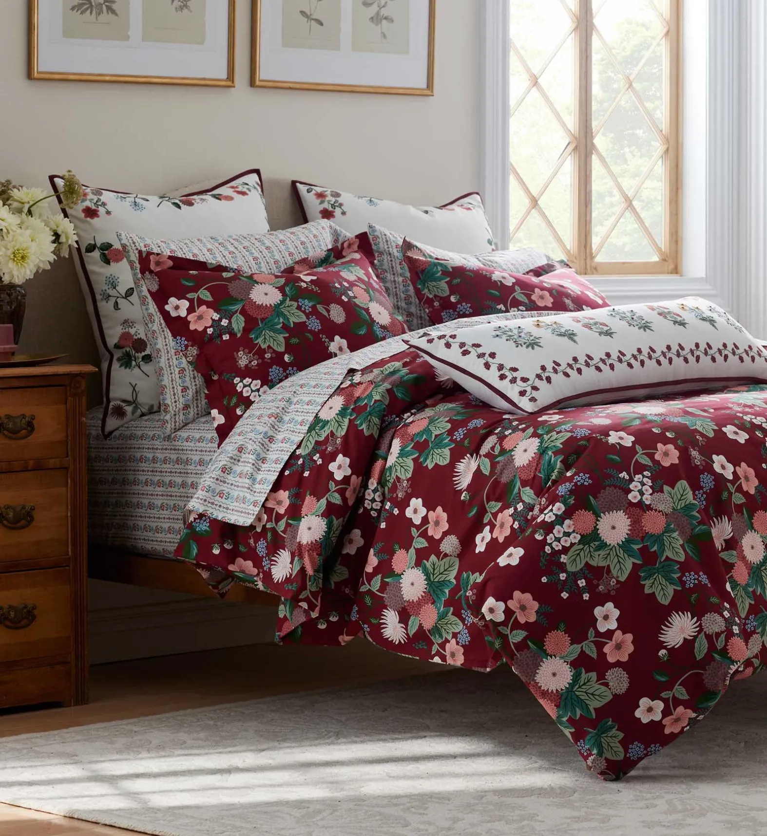 Embroidered Pillow Cover