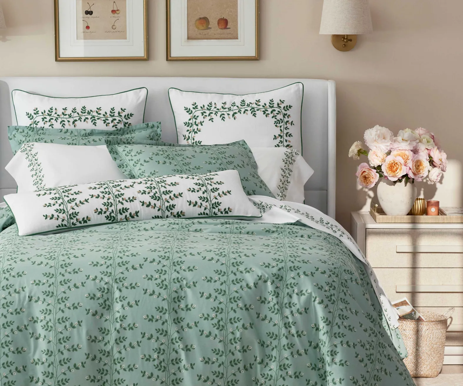 Embroidered Pillow Cover
