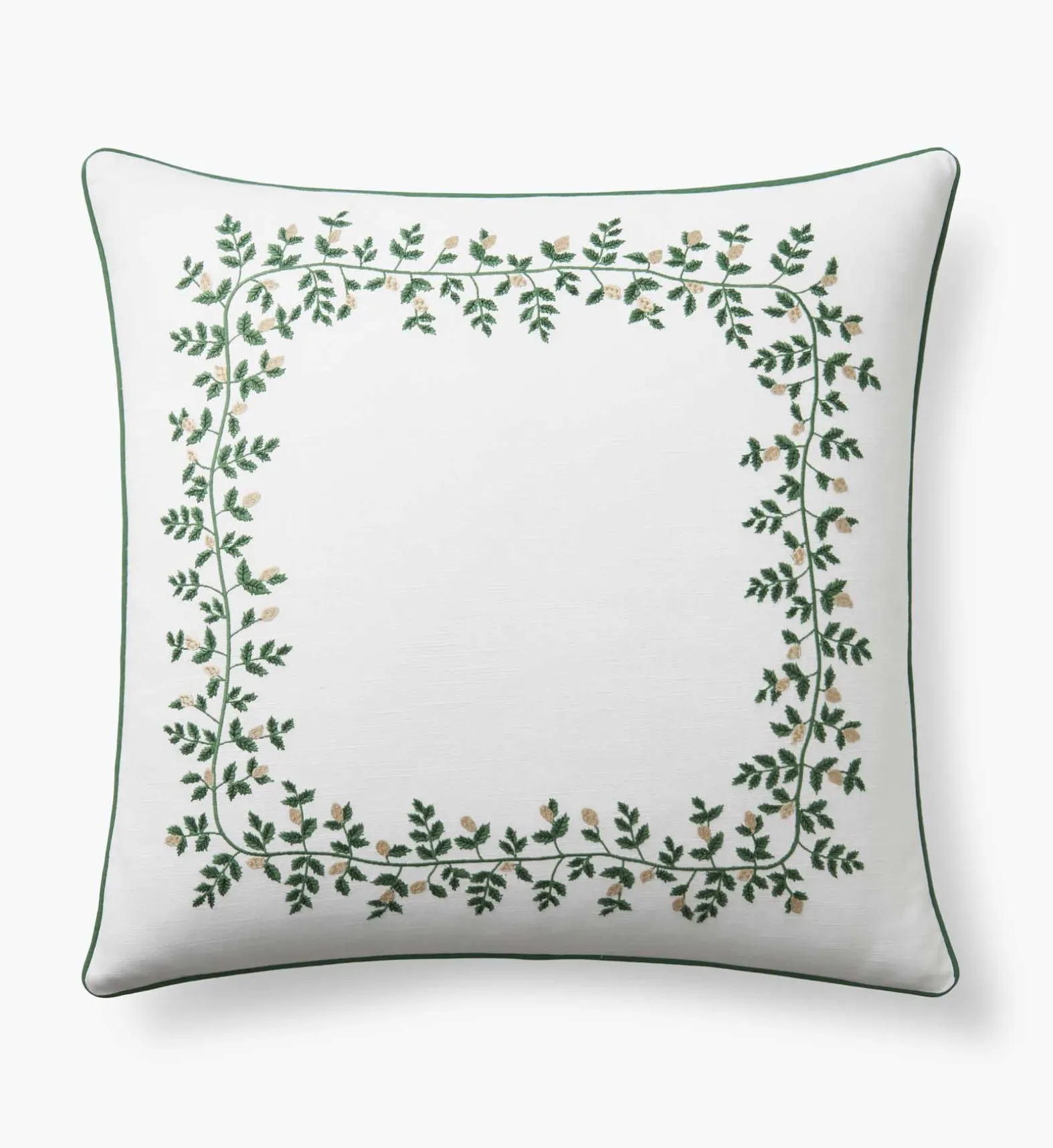 Embroidered Pillow Cover