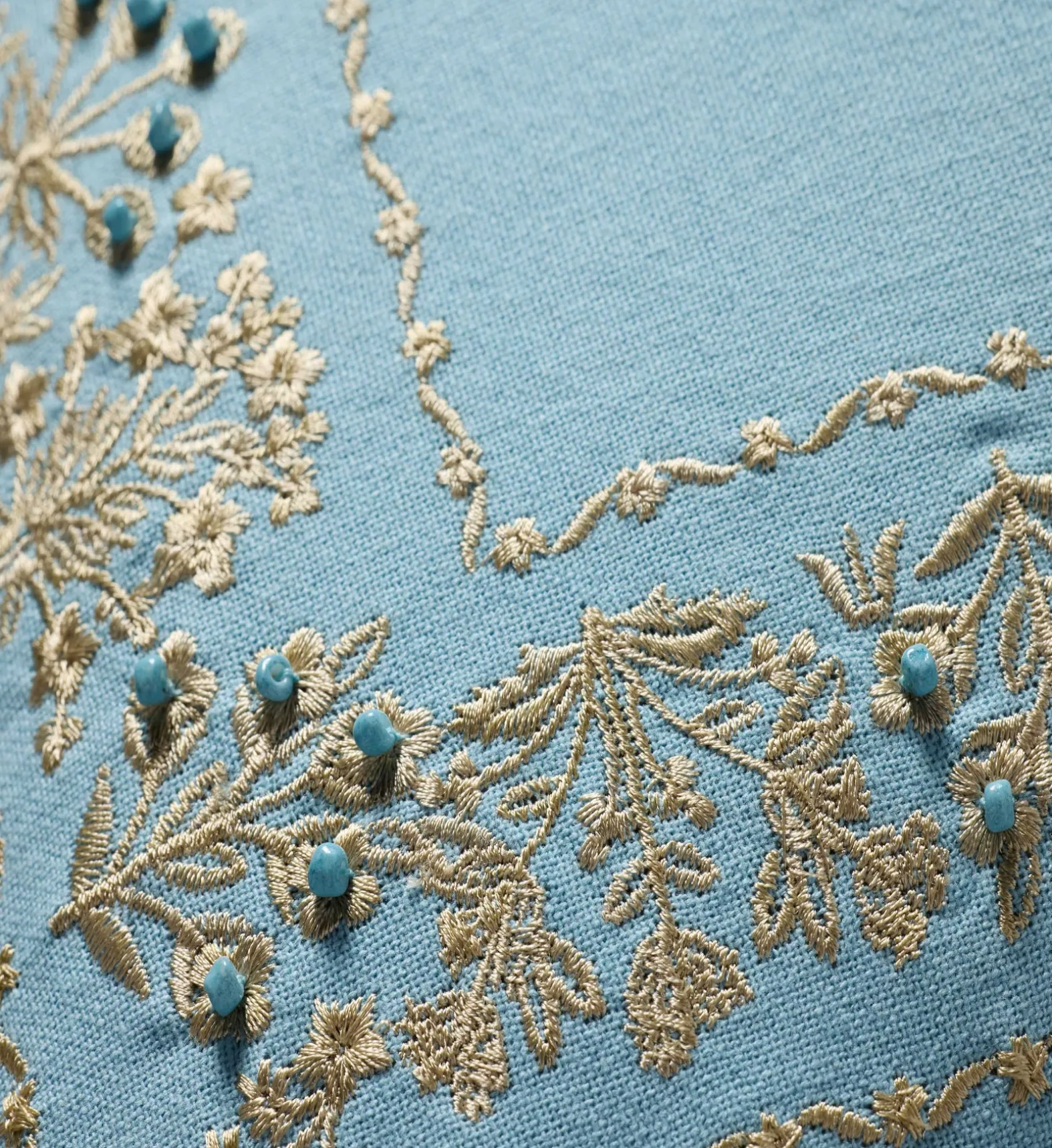 Estee Border Embroidered Pillow