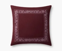 Estee Border Embroidered Pillow