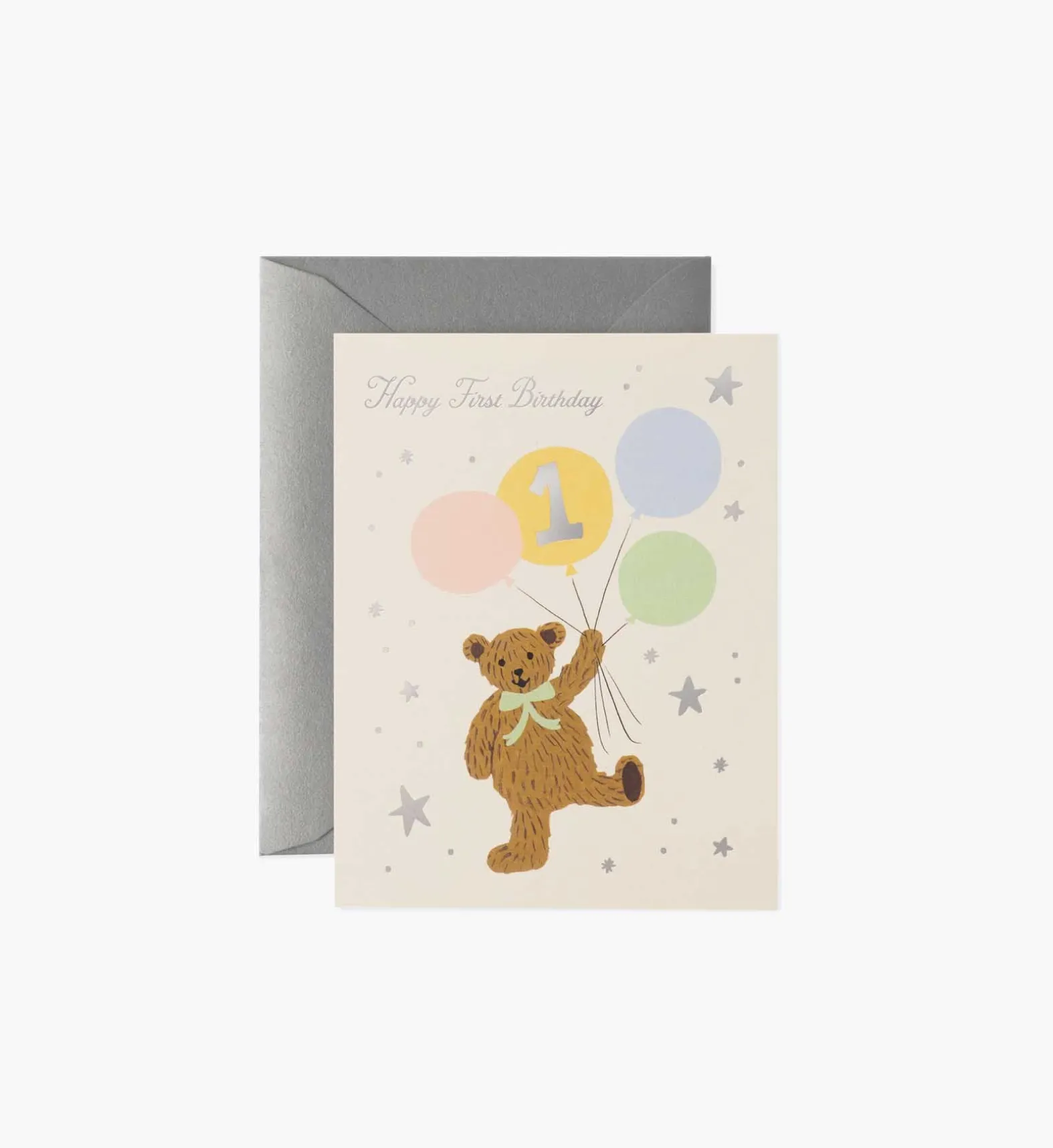First Birthday Bear Birthday Card