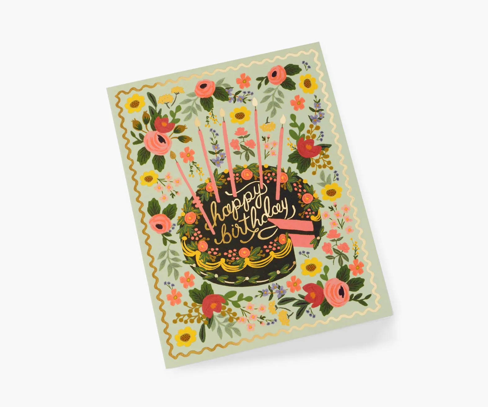 Floral Cake Birthday Card