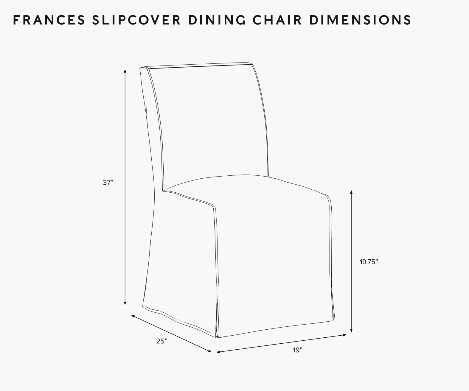 Frances Slipcover Dining Chair