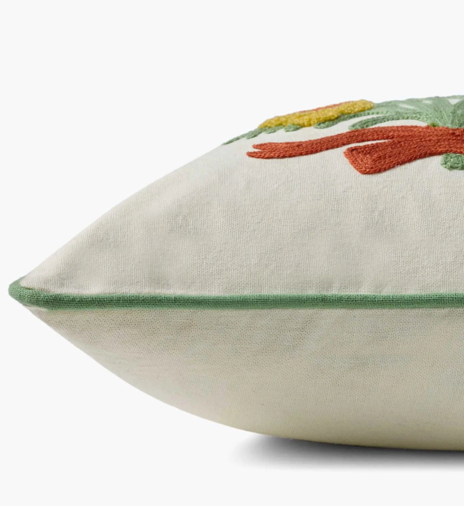 Helena Bouquets Embroidered Lumbar Pillow