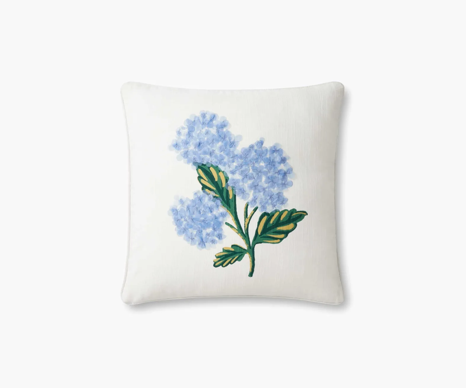 Hydrangea Bouquet Embellished Pillow