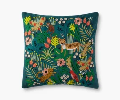 Jungle Embroidered Pillow