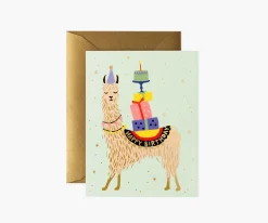 Llama Birthday Card
