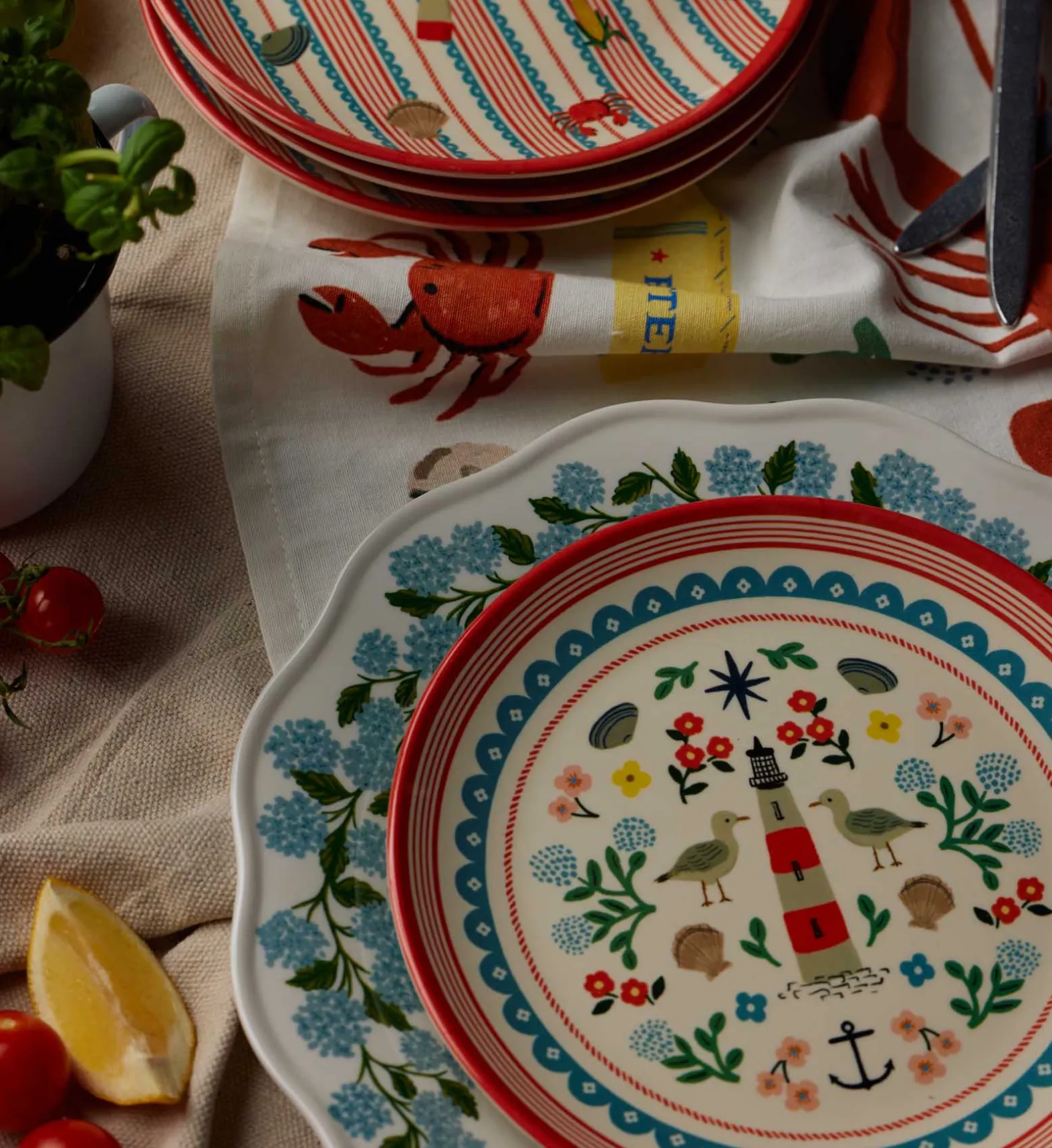 Melamine Assorted Dessert Plates