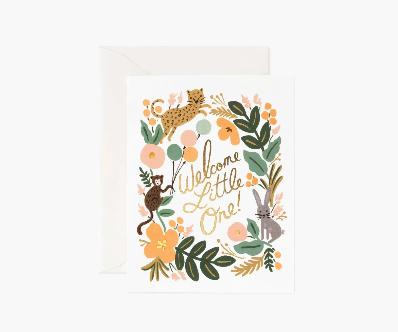 Menagerie Baby Card