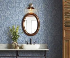 Menagerie Toile Wallpaper Sample