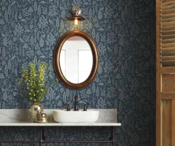 Menagerie Toile Wallpaper Sample