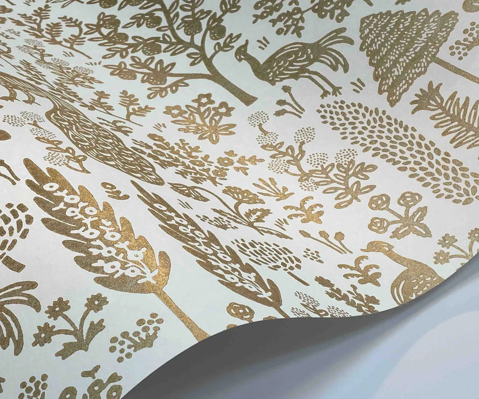 Menagerie Toile Wallpaper Sample