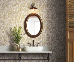 Menagerie Toile Wallpaper Sample