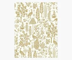 Menagerie Toile Wallpaper Sample