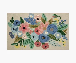 Minnie Garden Party Wool-Hooked Rug