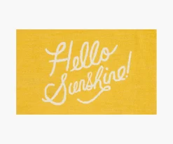 Minnie Hello Sunshine Wool-Hooked Rug