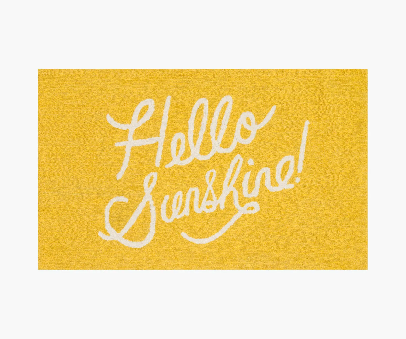 Minnie Hello Sunshine Wool-Hooked Rug