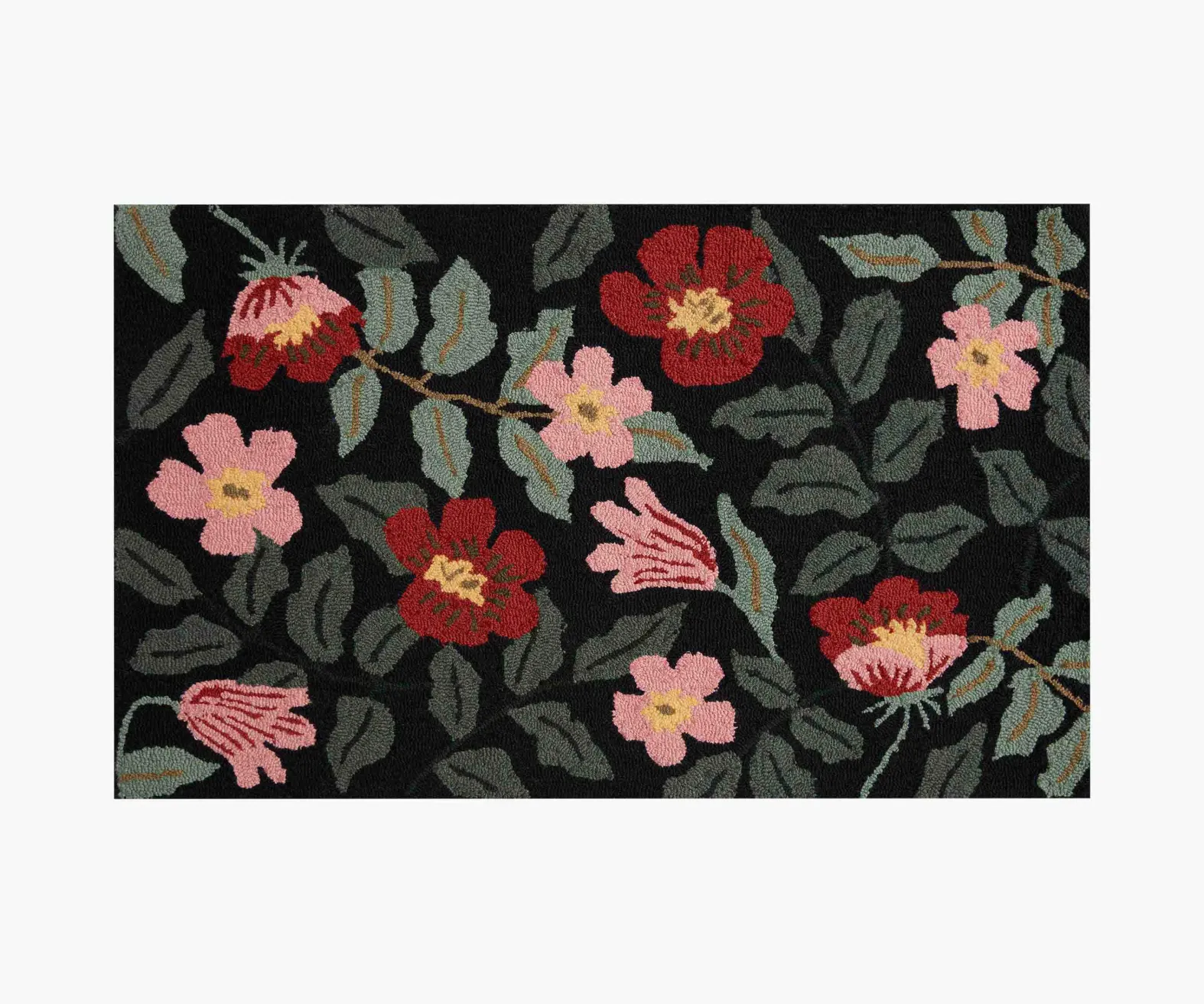 Minnie Primrose Wool-Hooked Rug