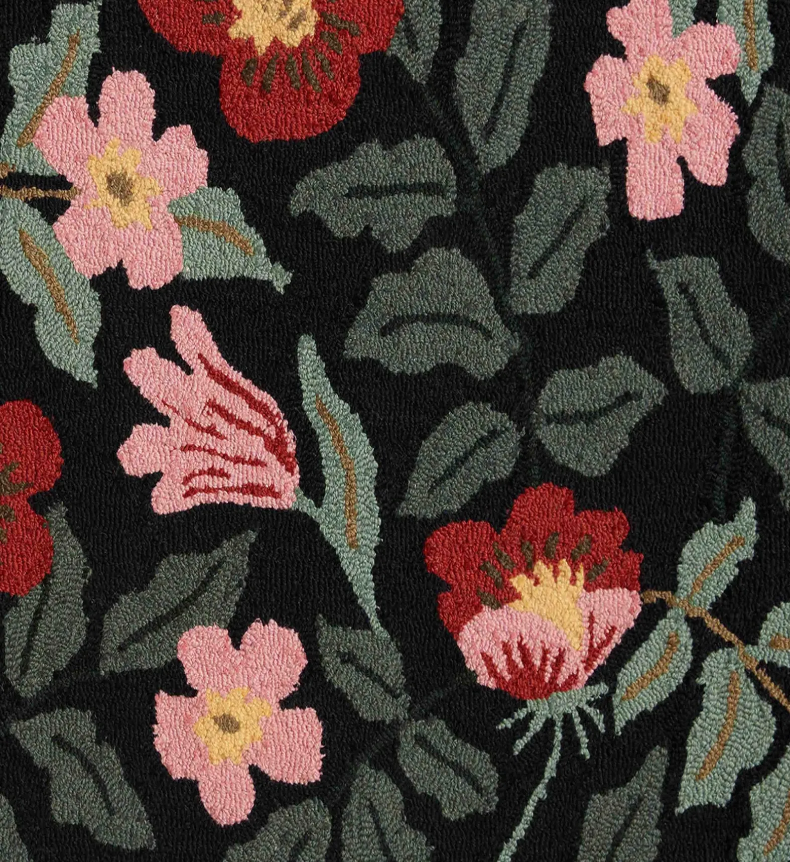 Minnie Primrose Wool-Hooked Rug
