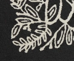 Minnie Welcome Wool-Hooked Rug