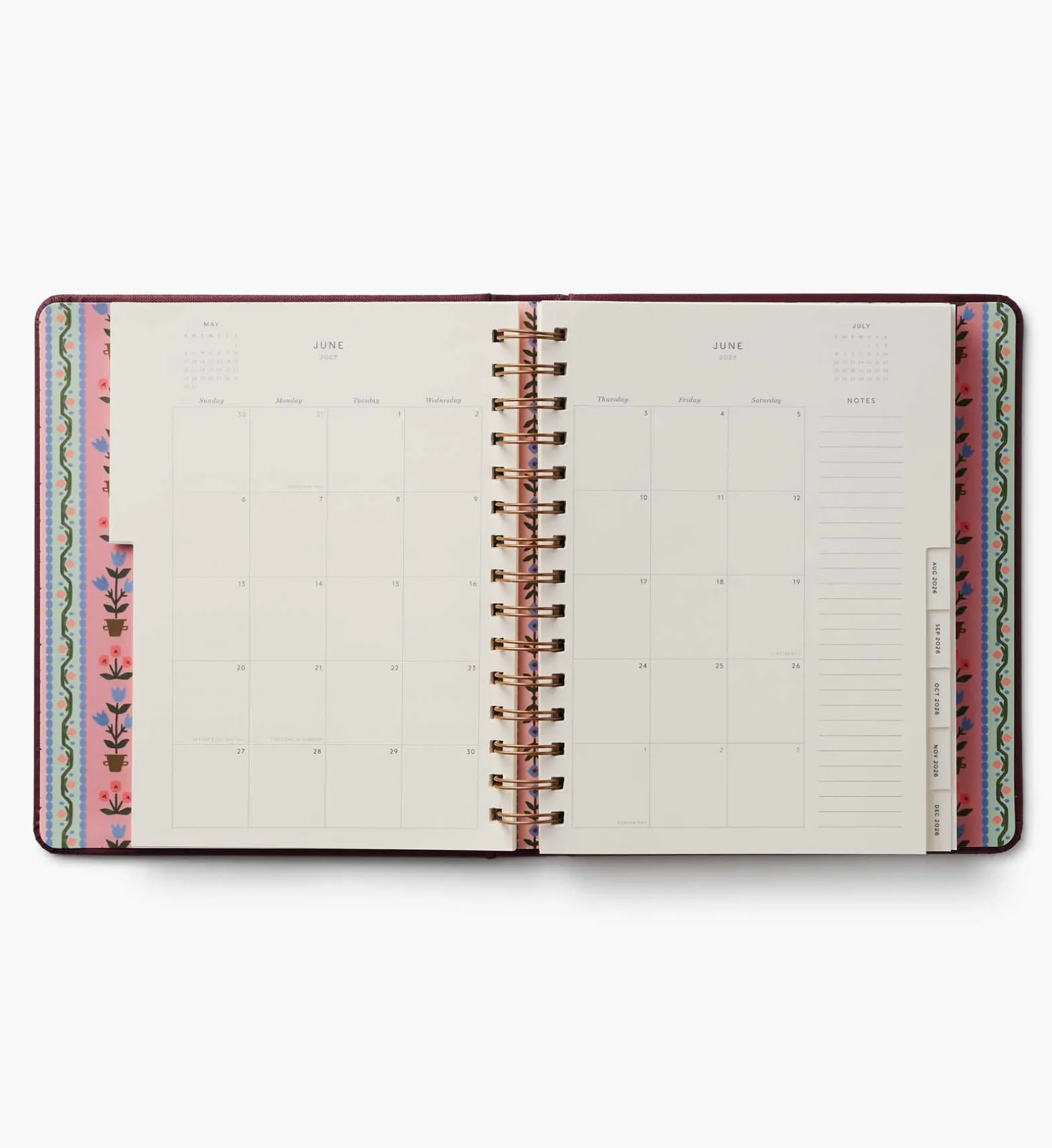 2026-2027 17-Month Academic Covered Spiral Planner