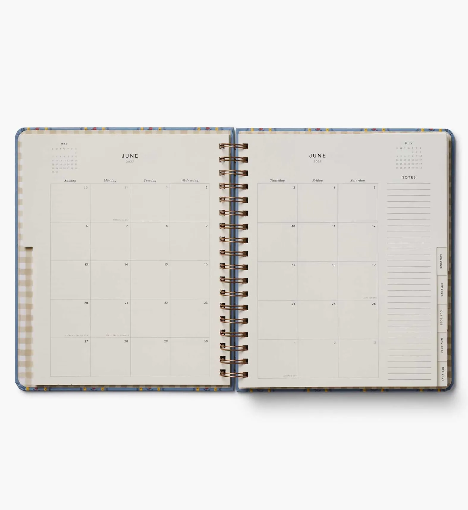 2026-2027 17-Month Academic Hardcover Spiral Planner