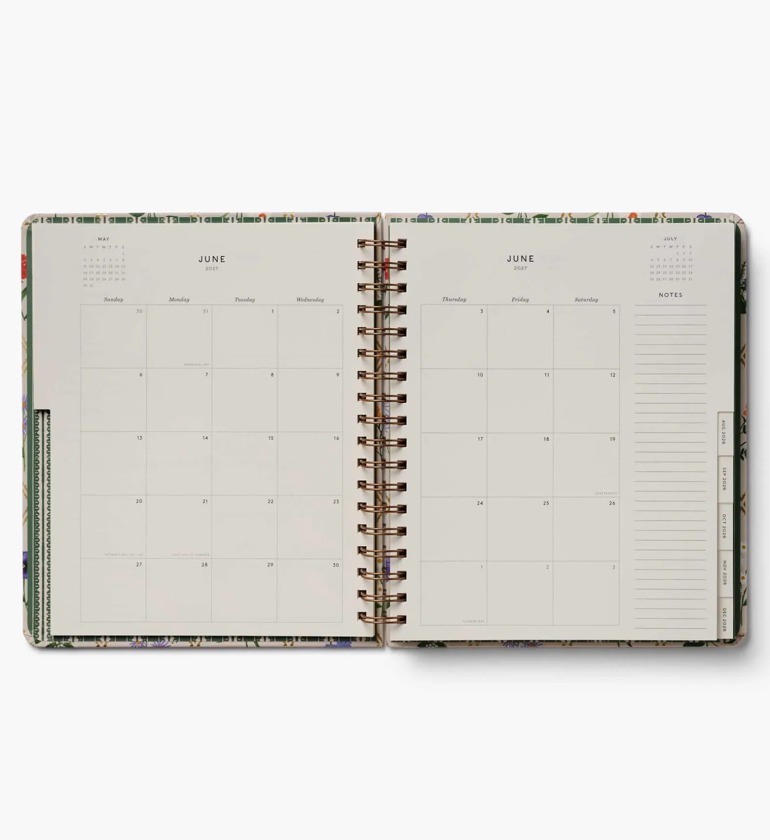 2026-2027 17-Month Academic Hardcover Spiral Planner