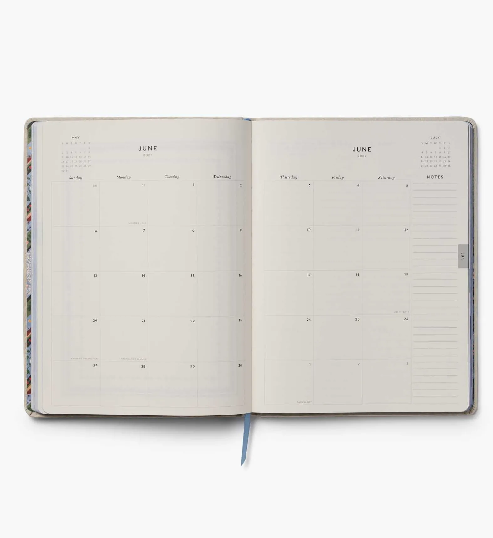 2027 12-Month Embroidered Bookbound Planner