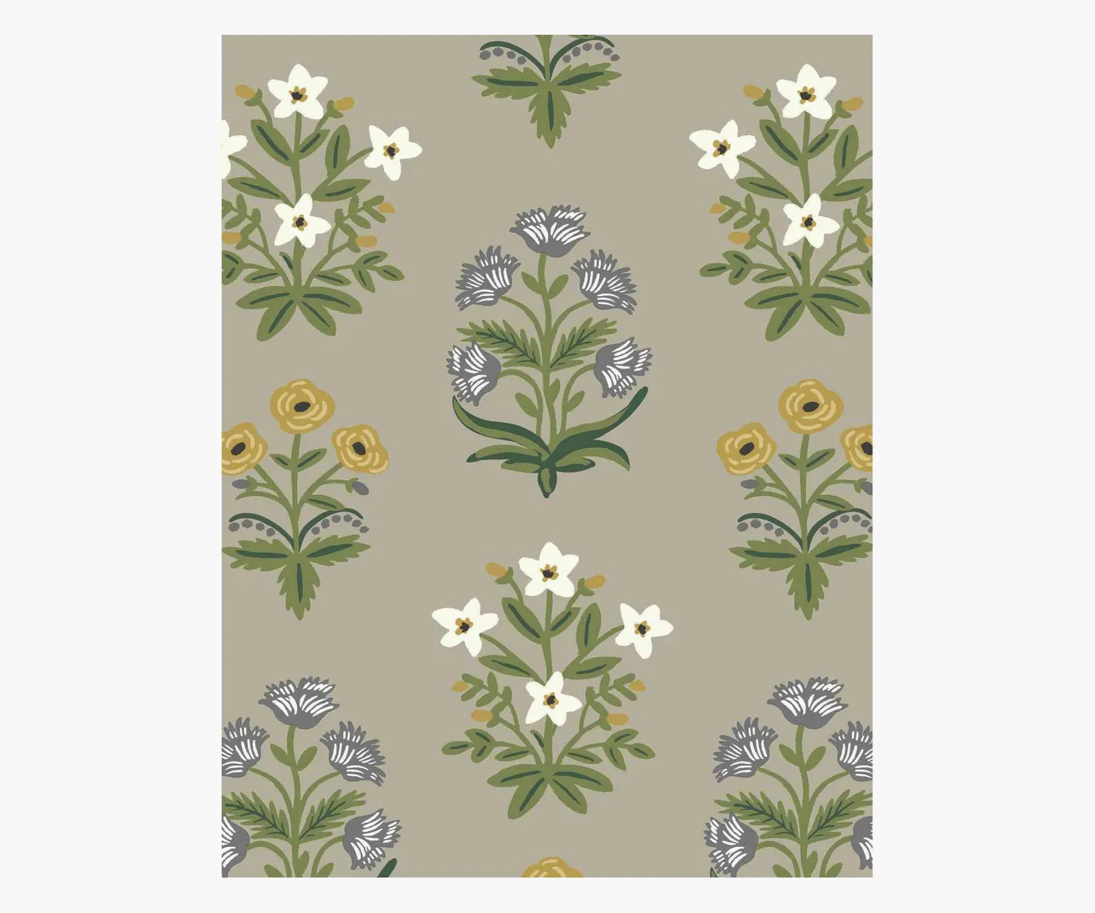 Mughal Rose Wallpaper